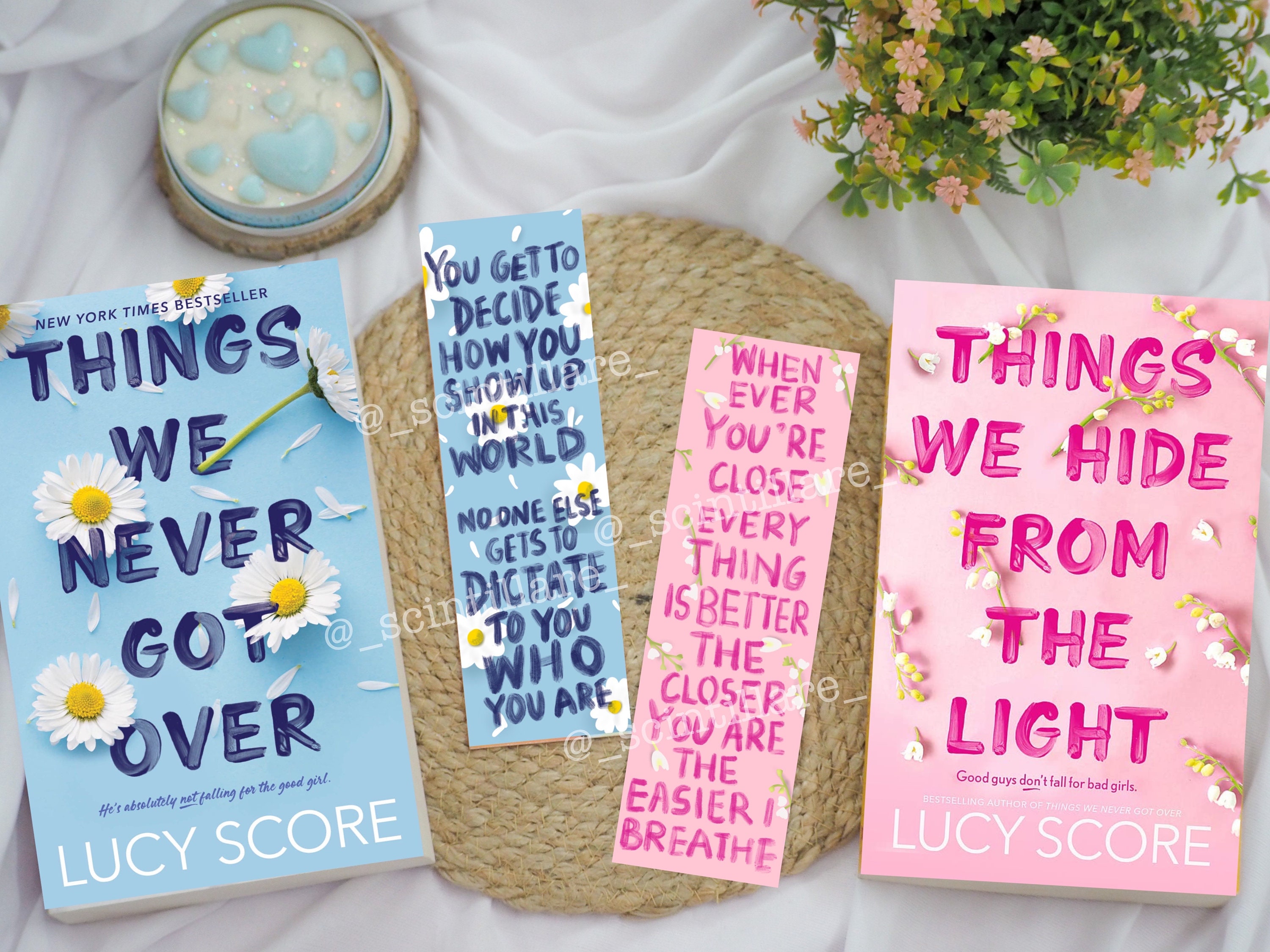 Things We Never Got Over Bookmark Things We Hide From Light Lucy Score  Bookmark Romance Bookmark 