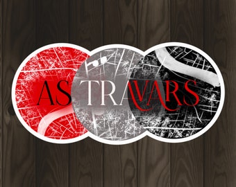 As Travars sticker | Shades of Magic sticker | ADSOM sticker | VE Schwab | Gathering of Shadows | Conjuiring of Light| Stocking Stuffer
