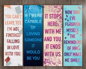 Colleen Hoover bookmarks | Reminders of Him Bookmark | It Ends With US Bookmark | Ugly Love | November 9 Bookmark | Stocking Stuffer