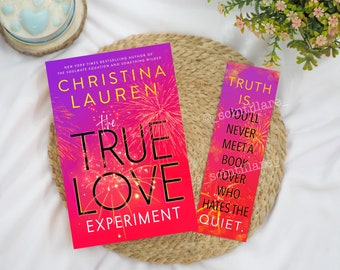 The True Love Experiment Bookmark | Christina Lauren Bookmark | Romance Bookmark | Stocking Stuffer