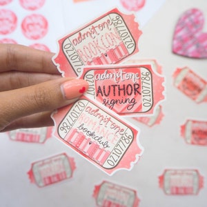 Bookish Tickets Sticker | Bookclub Sticker | Bookcon sticker | Bookish sticker