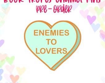 Enemies to Lovers Enamel Pin | Romance Enamel Pin | Bookish Enamel Pin | Stocking Stuffer | Readers Gift