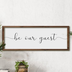 40% OFF be our guest sign | sign for guest bedroom | guest room wall decor | be our guest wood sign | farmhouse wall decor | farmhouse sign