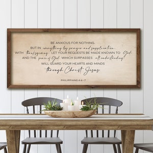 Letreros inspiradores para decoración del hogar / Letrero "Ahora a Aquel que es capaz" / Decoración de sala de estar / Letrero con versículo bíblico / Fondo de papel antiguo, arte de las Escrituras