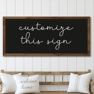 GRATIS VORSCHAU - Personalisiertes Holzschild | Benutzerdefinierte Wanddekor | Benutzerdefinierte hölzerne Wandkunst | Personalisiertes Holzschild | Schwarzer Hintergrund Holzschilder