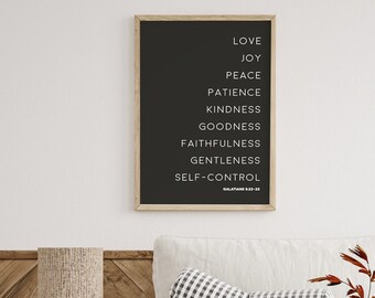 Love Joy Peace Sign , Bible verse Wood Signs , Galatians 5:22-23 , Bible Verse Wall Art , Christian Art , Fruit Of The Spirit Sign