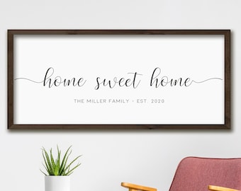 40% OFF Home Sweet Home Sign | Housewarming Gift | Personalized Gift | Farmhouse Decor | Farmhouse Wall Decor | Personalized Gift