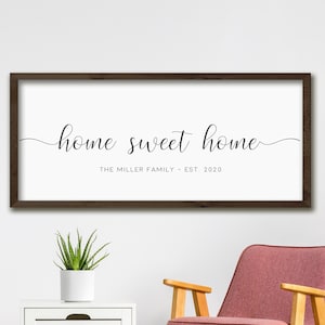 Home Sweet Home Sign | Housewarming Gift | Personalized Gift | Farmhouse Decor | Farmhouse Wall Decor | Personalized Gift