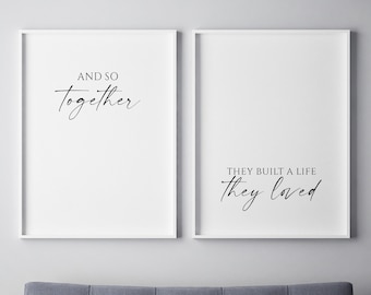 And So Together They Built A Life They Loved Wall Decor 40\"X15\" Large...