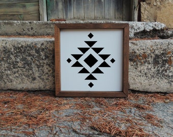 40% OFF Aztec Square Wood Sign