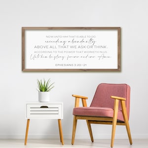 Rustikales Bibel-Vers-Zeichen: Inspirierende Schrift-Wandkunst