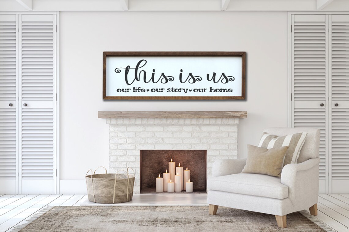 This is Us Wood Sign Custom Wood Decor Our First Home Sign Our Etsy