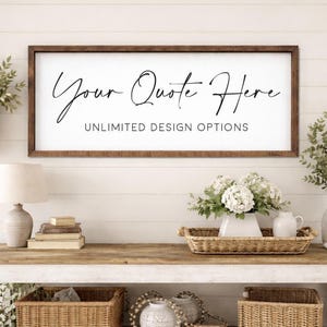Devis personnalisé Enseigne en bois - Options de conception illimitées - Décoration murale personnalisée