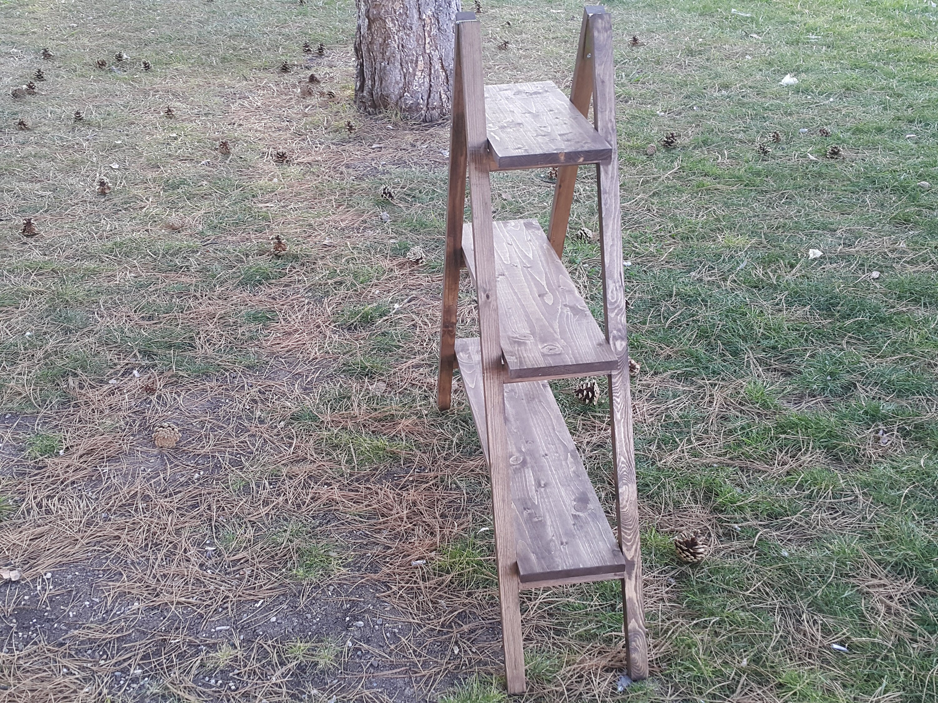 Cascade Ladder Shelf Rustic Bookshelf Rustic Bookcase Etsy UK