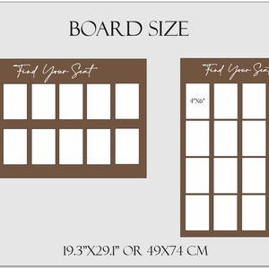 Kalligrafisches Finden Sie Ihren PlatzSchild, Hochzeit, Sitzplan, Sitzplanbrett, Holzschild, finden Sie Ihren Sitzplatz, Sitzplan. Bild 7