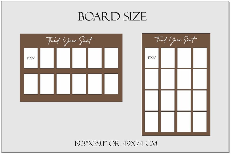 Kalligrafisches Finden Sie Ihren PlatzSchild, Hochzeit, Sitzplan, Sitzplanbrett, Holzschild, finden Sie Ihren Sitzplatz, Sitzplan. Bild 7