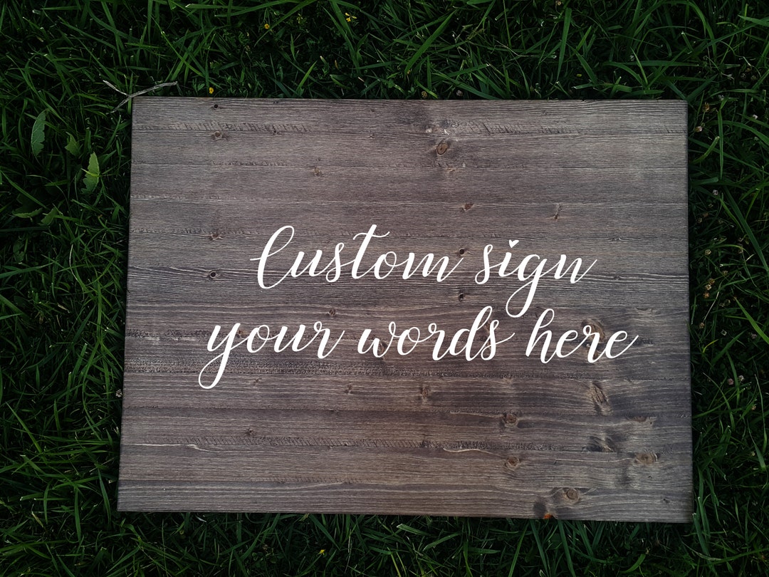 40 OFF Custom Wood Signs, Personalized Gift, Wooden Decor for Home