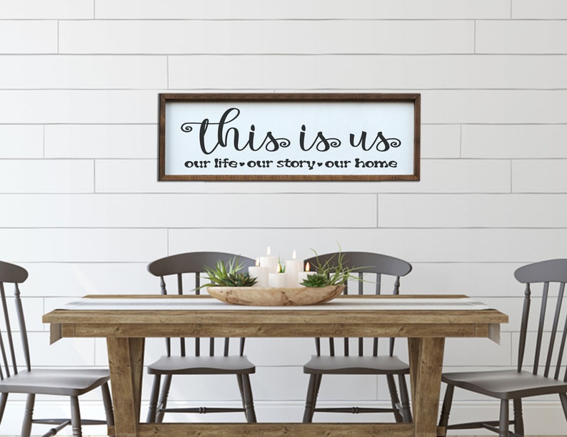 This is Us Wood Sign Custom Wood Decor Our First Home Sign Our Etsy