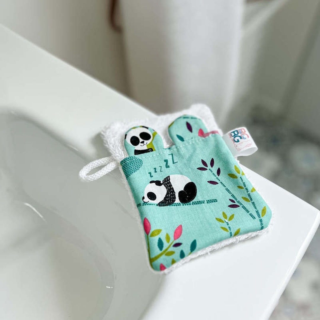 Panda Baby Child Washcloth / Learning Glove Etsy