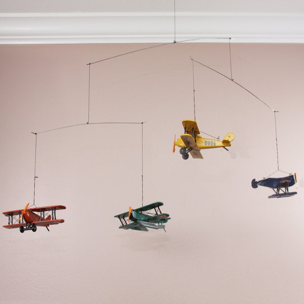 Flying Airplane Nursery Mobile Hanging Decor