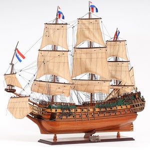 Handcrafted Dutch Navy Sailing Ship Model