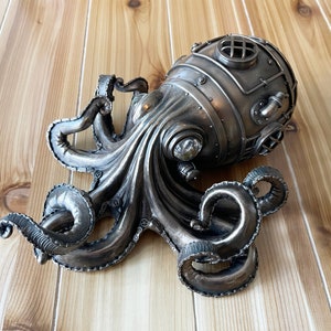 Handmade Steampunk Octopus Wall Decor