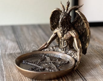 Custom Made Baphomet Occult Altar Offering Tray