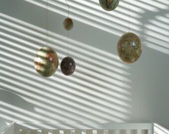 Details about   World Globe Nursery Mobile Hanging Decor 