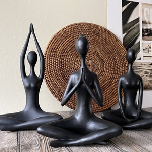 Handmade Yoga Ladies Spiritual Figurines Set