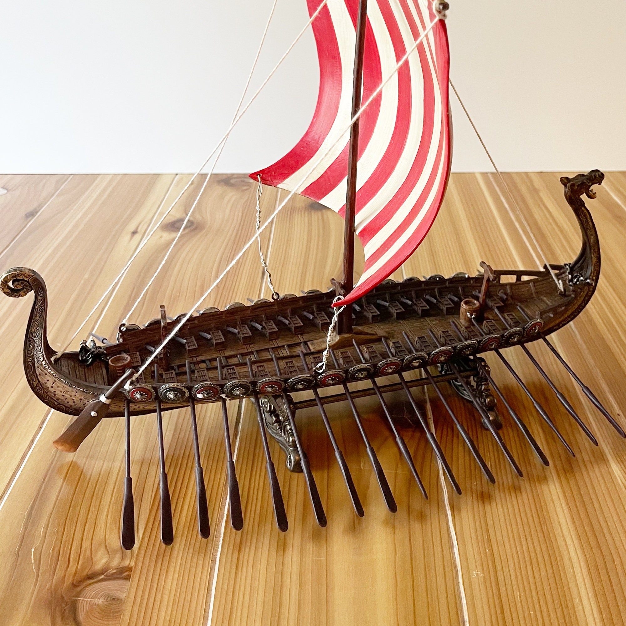 Decorative Handmade Viking Dragon Longboat Etsy