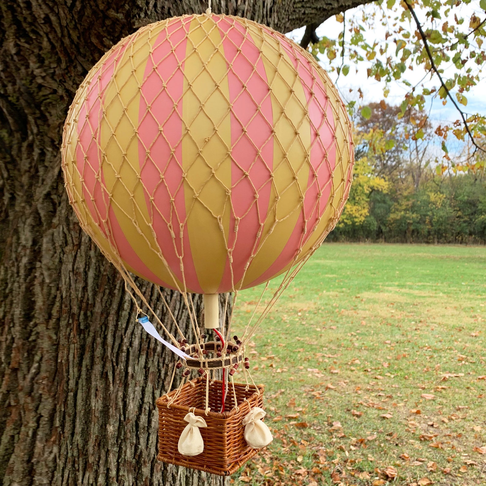 Handmade Pink Hot Air Balloon Room Decor Etsy