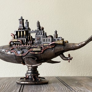 Steampunk Galactic Colony Whale Statue