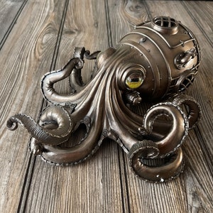 Steampunk Octopus Statue With Secret Trinket Box