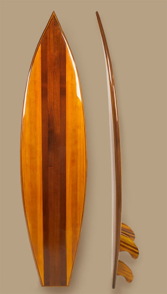 Handmade Surf Art Decorative Wood Surfboard Etsy