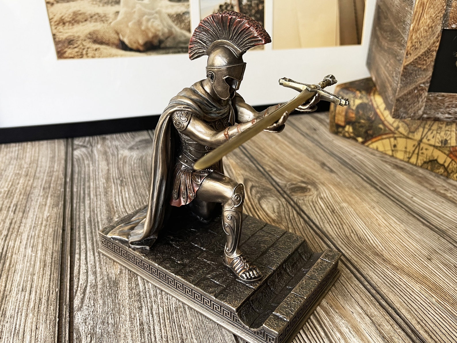 Roman Commander Custom Made Statue Desk Decor Etsy