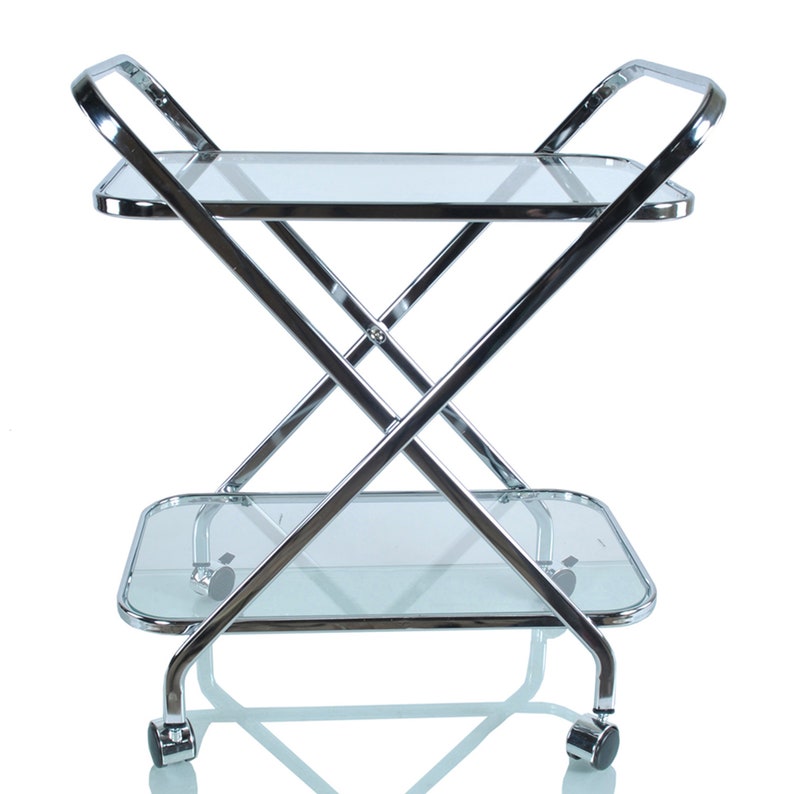 Serving Tray Table Bar Cart Trolley on Wheels Etsy