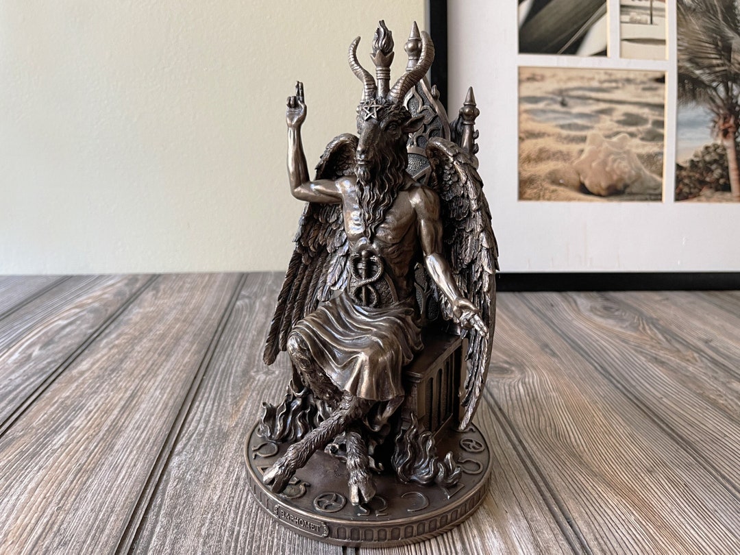 Occult Decor Statue of Baphomet Figurine Bust - Etsy