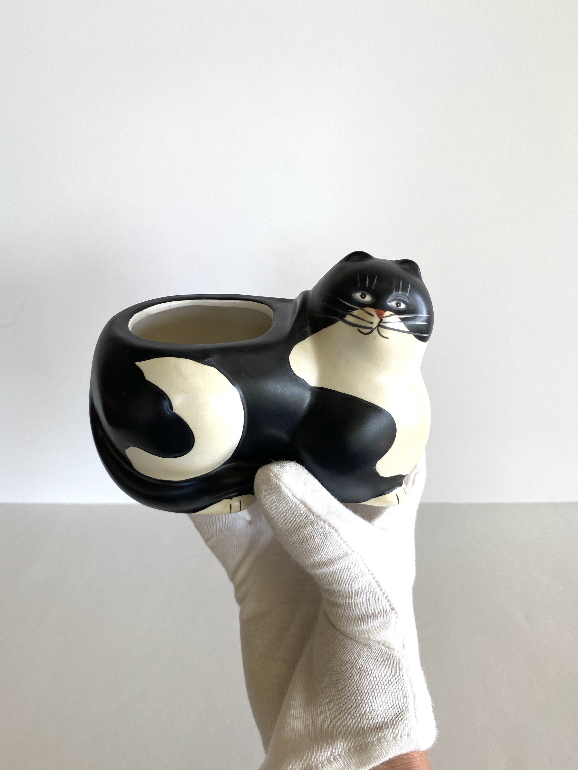Vintage Sponge Holder Ceramic Cat Sponge Holder Etsy