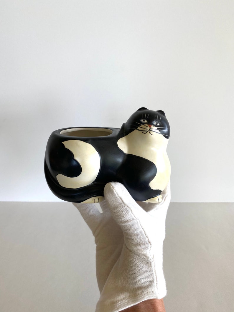 Vintage Sponge Holder Ceramic Cat Sponge Holder Etsy