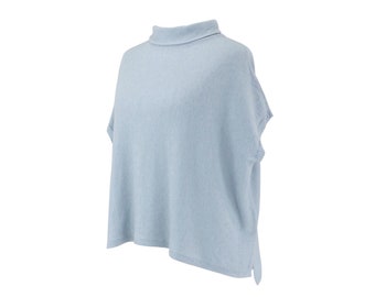 Sky Blue Cashmere Blend Tunic