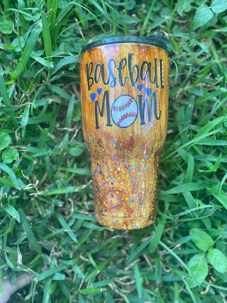 Baseball mom Tumbler Baseball bat