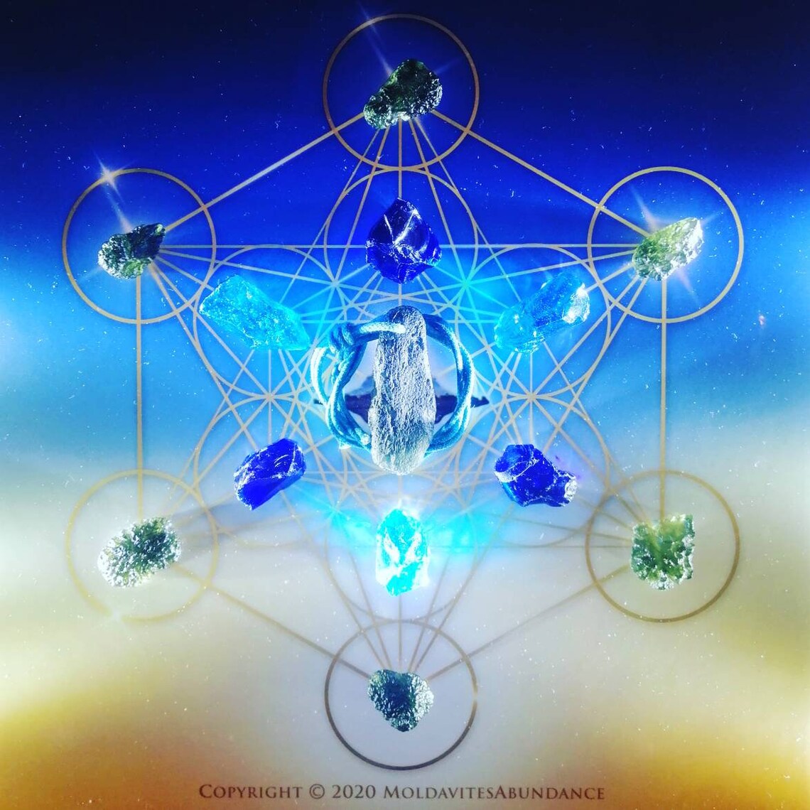 Metatron's Cube Crystal Grid Pleiades Etsy
