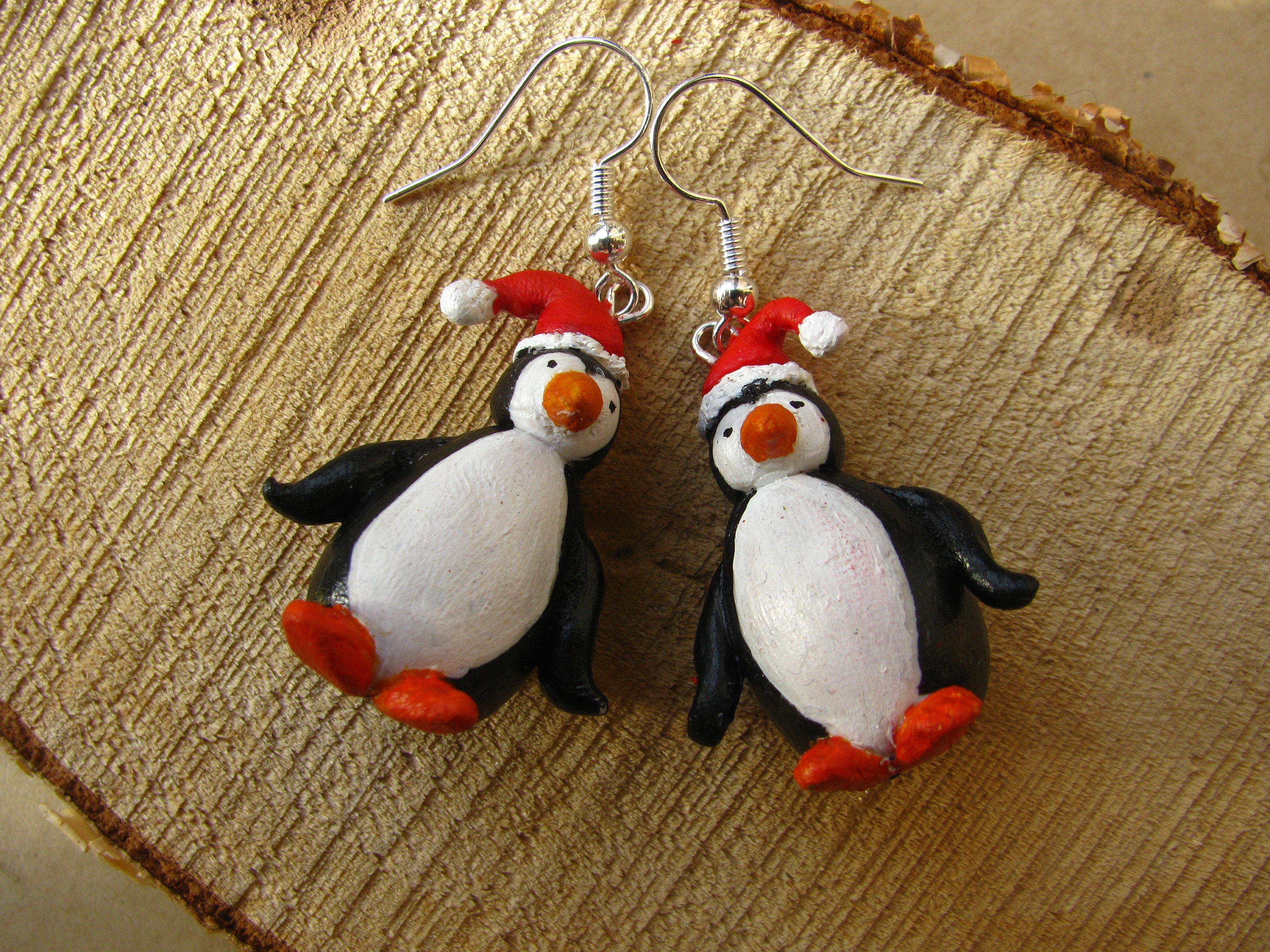 Christmas on sale penguin earrings
