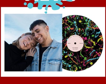 NOVITÀ! Mixtape in vinile Splatter/Paint Drip Picture da 12" su due lati, completamente personalizzato + canzoni, disco intero - La tua fantastica playlist su vinile