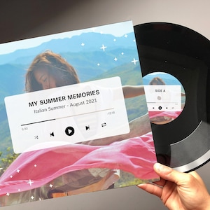 12&quot; Custom Vinyl Playlist Mixtape Record - Fully Custom + Songs - Your Amazing Playlist On Vinyl, Spotify themed - Total WE PRESS FASTEST