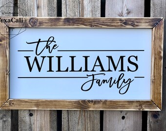 Wood Sign, Personalized Wood Sign, Family Name Sign Family Name Decor, Family wall decor