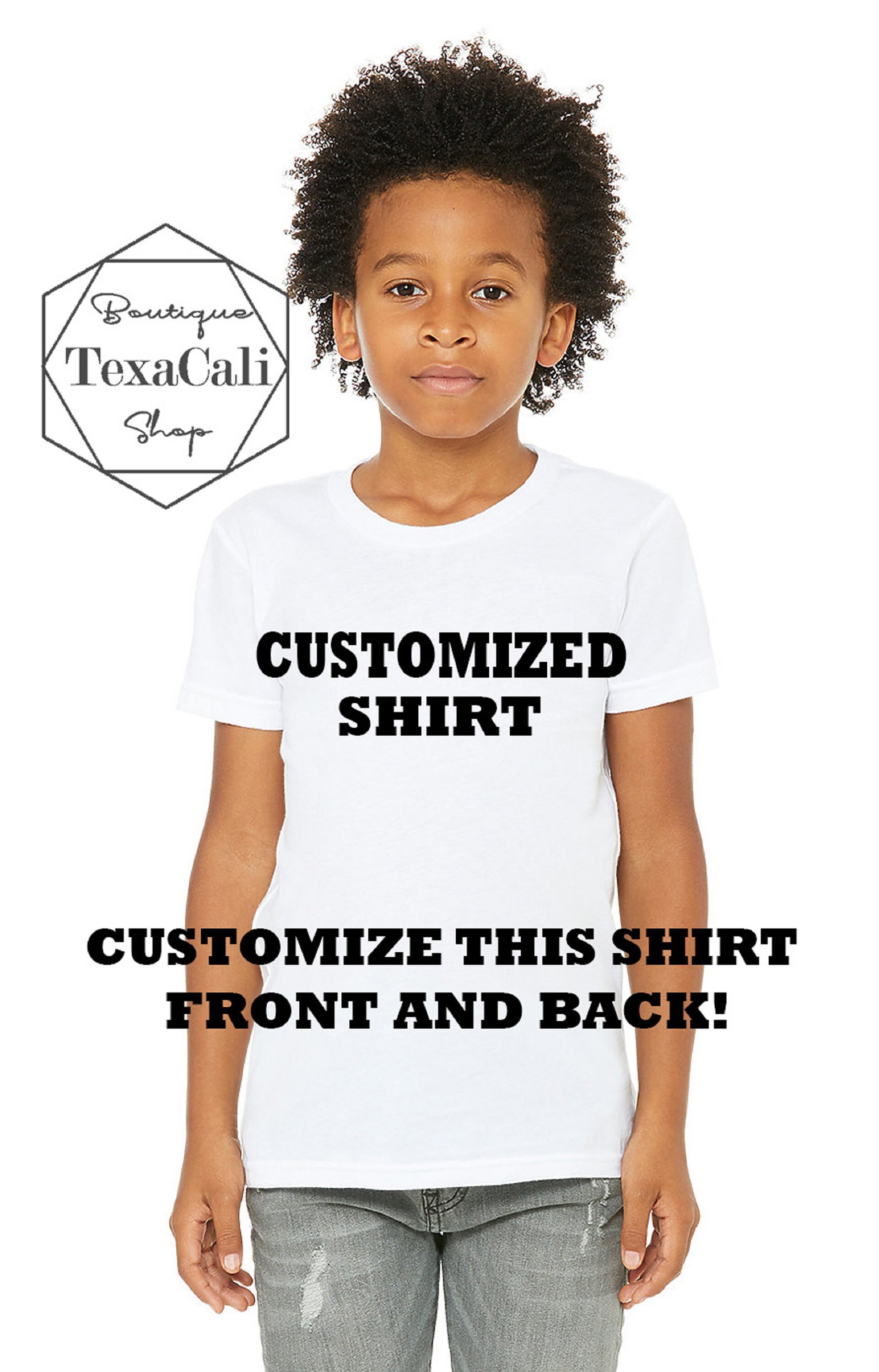 CUSTOMIZED YOUTH shirt personalized youth shirt Youth Etsy