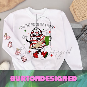 Out Here Looking Like a Snack with Sleeve Design- 2 Design Bundle- Little Debbie Tree Cake - BumBag - Stanley Cup - Sublimation - DTF -DTG