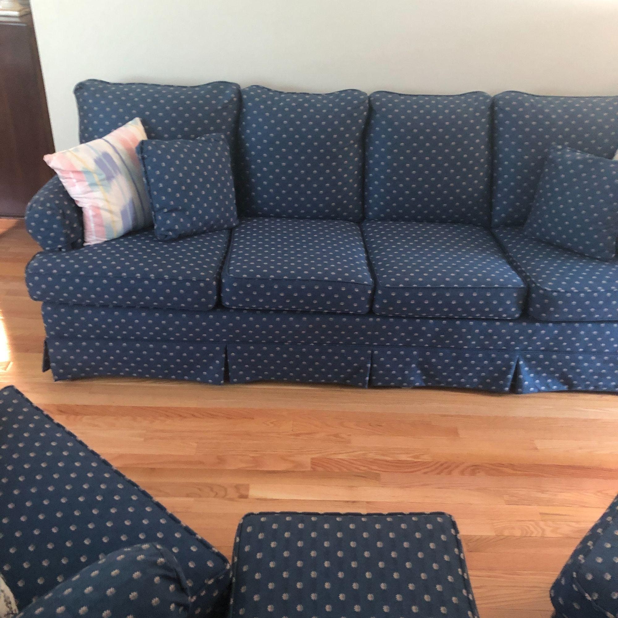 Vintage Jordan Marsh Upholstered Living Room Set Sofa Arm Etsy