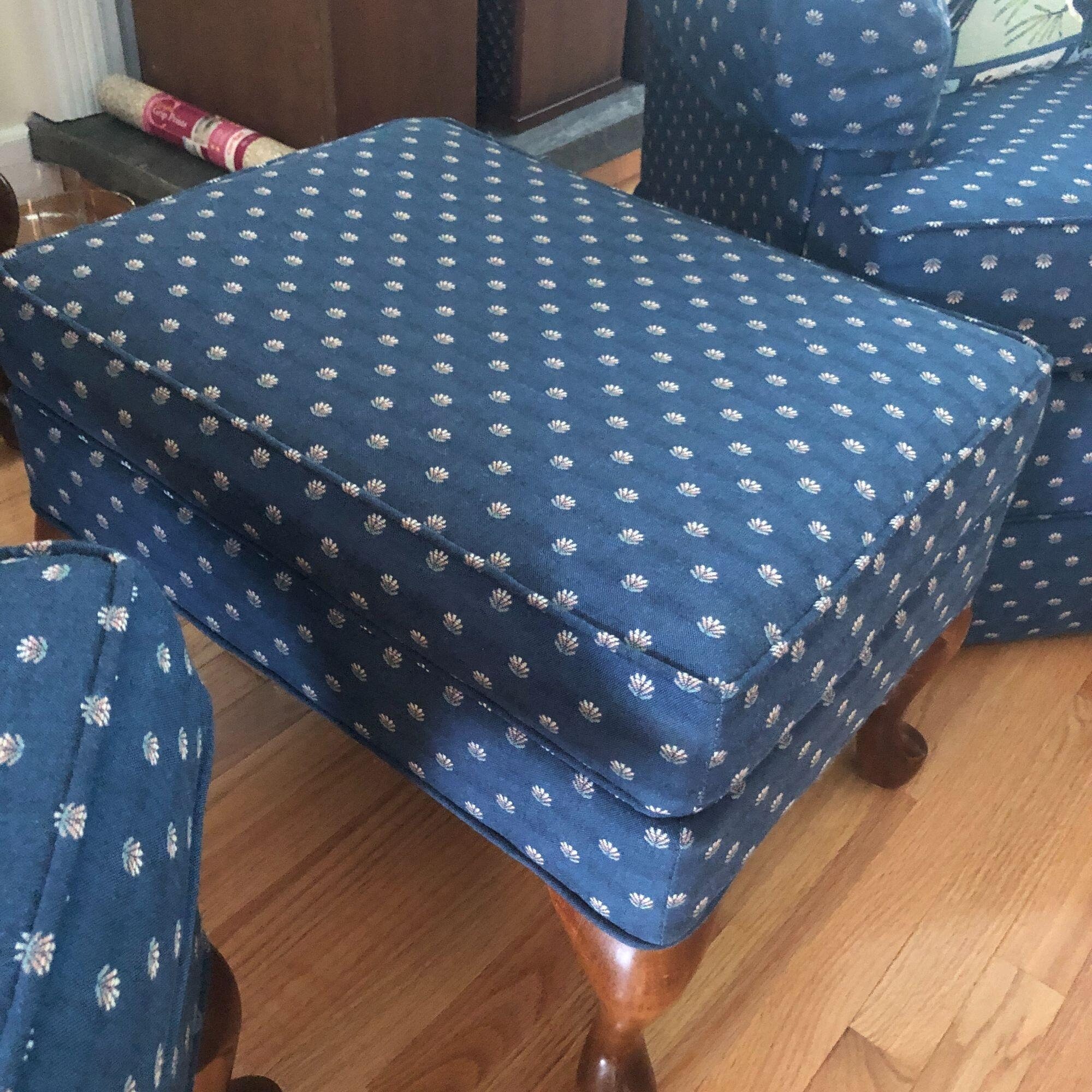 Vintage Jordan Marsh Upholstered Living Room Set Sofa Arm Etsy